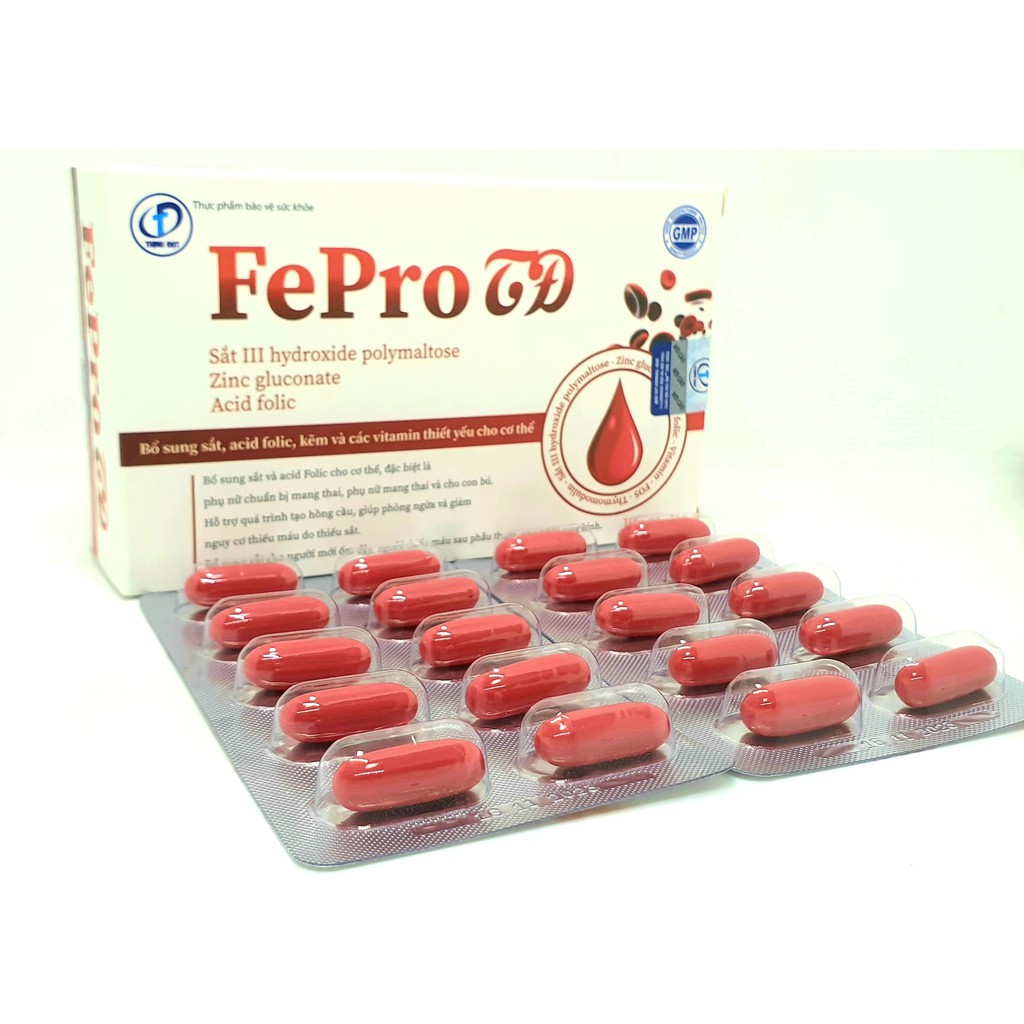 Fepro Bổ sung sắt và Acid Folic Tín Tâm shop | Thế Giới Skin Care
