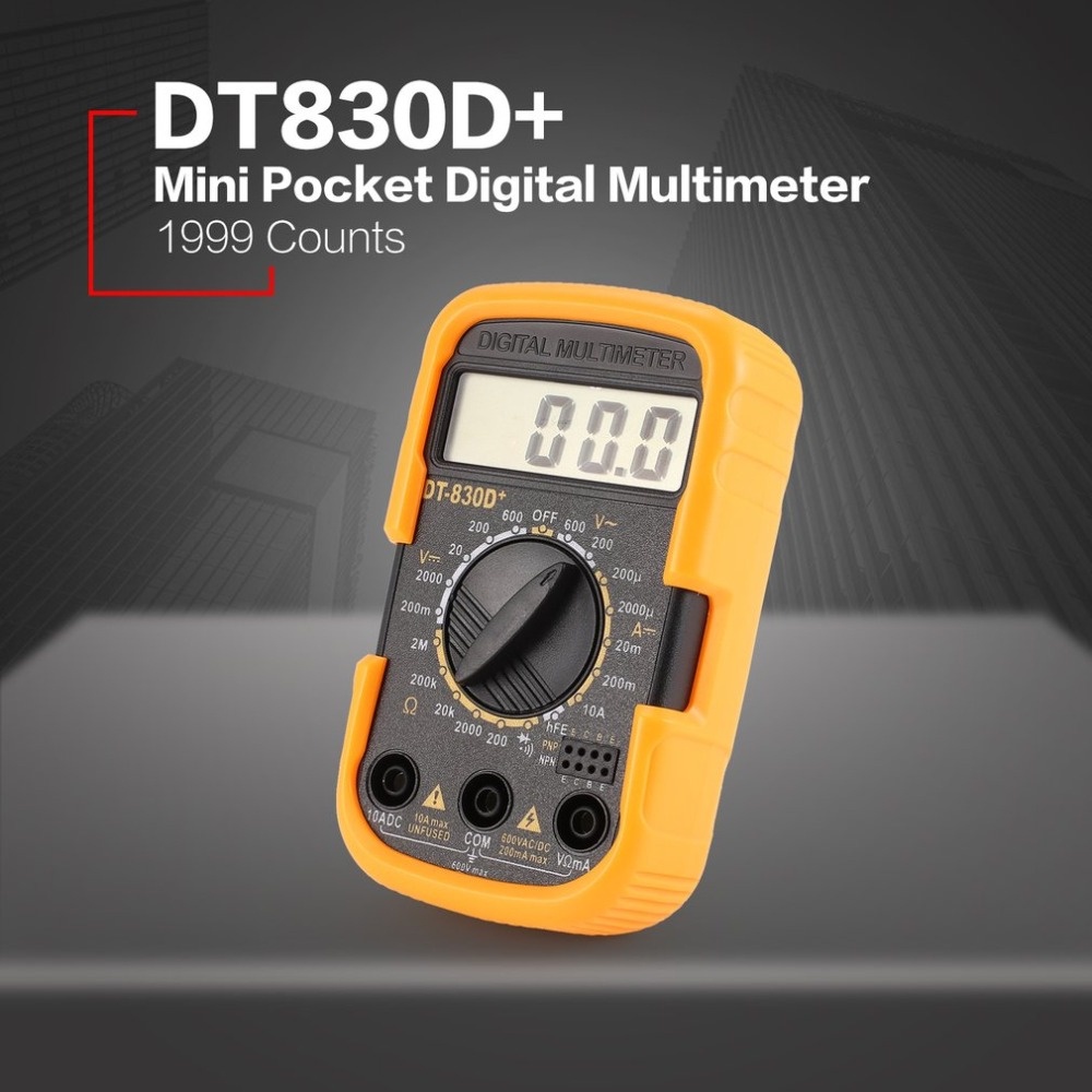 Đồng hồ đo vạn năng PCBFUN Dt-830ln mini bỏ túi kèm đèn sau tiện dụng
