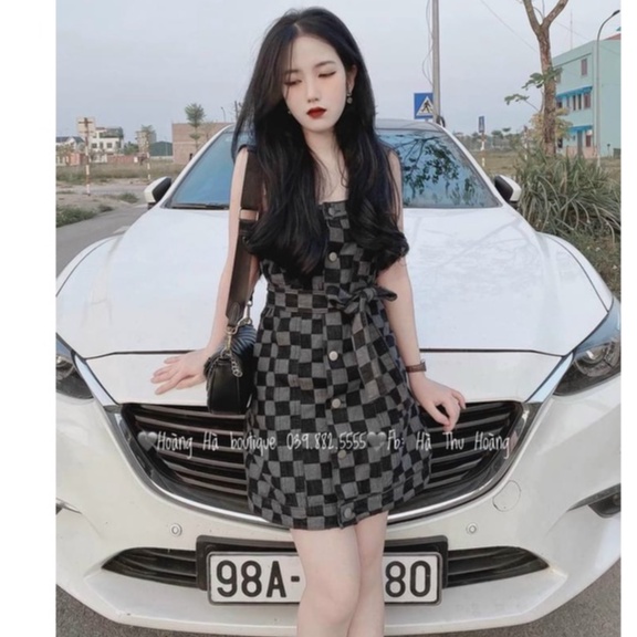 Váy yếm bò siêu hot hit _ Hàng Quảng Châu L1