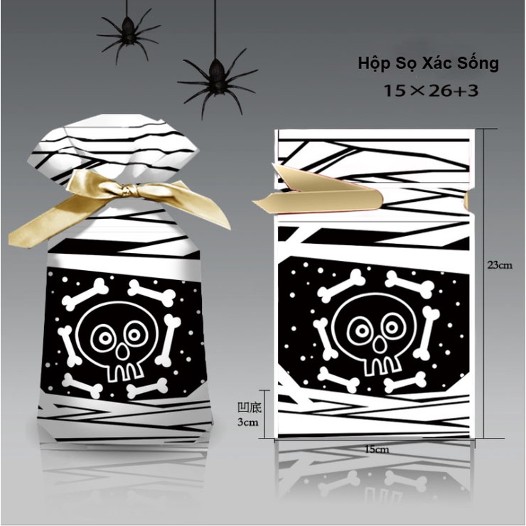 Túi đựng bánh/kẹo, bao bì đựng bánh kẹo chủ đề Halloween kích thước 15 * 23 - VUA BAO BÌ