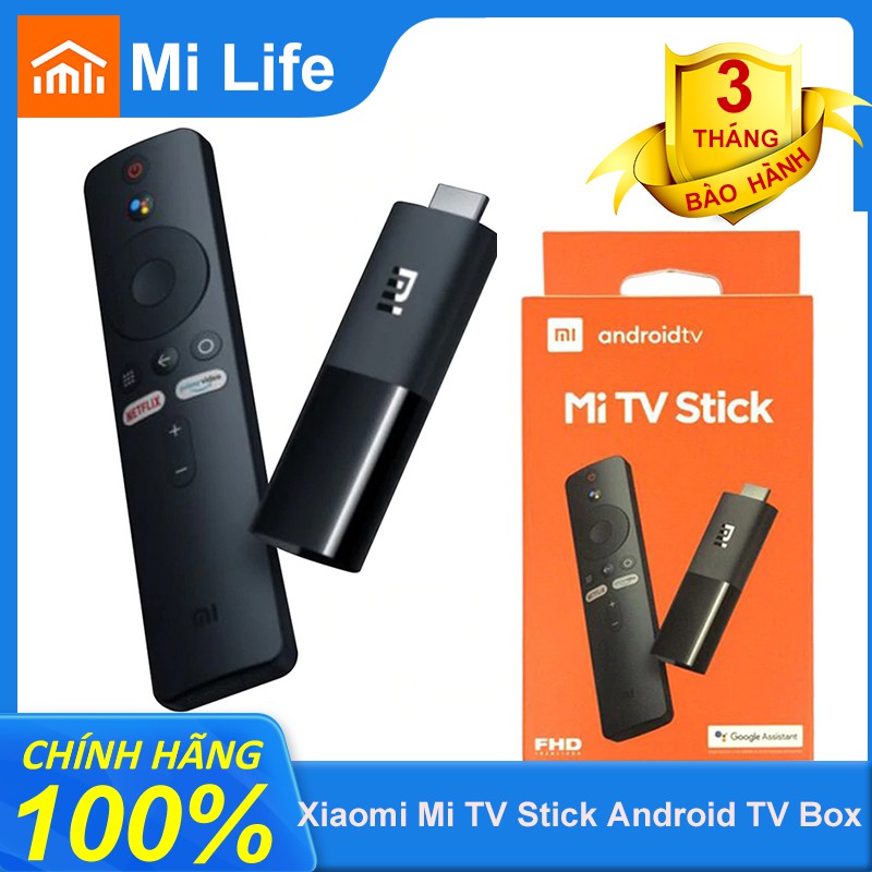 [Mã 267ELSALE hoàn 7% đơn 300K] Xiaomi Mi TV Stick Android TV Box quốc tế - Hàng chính hãng