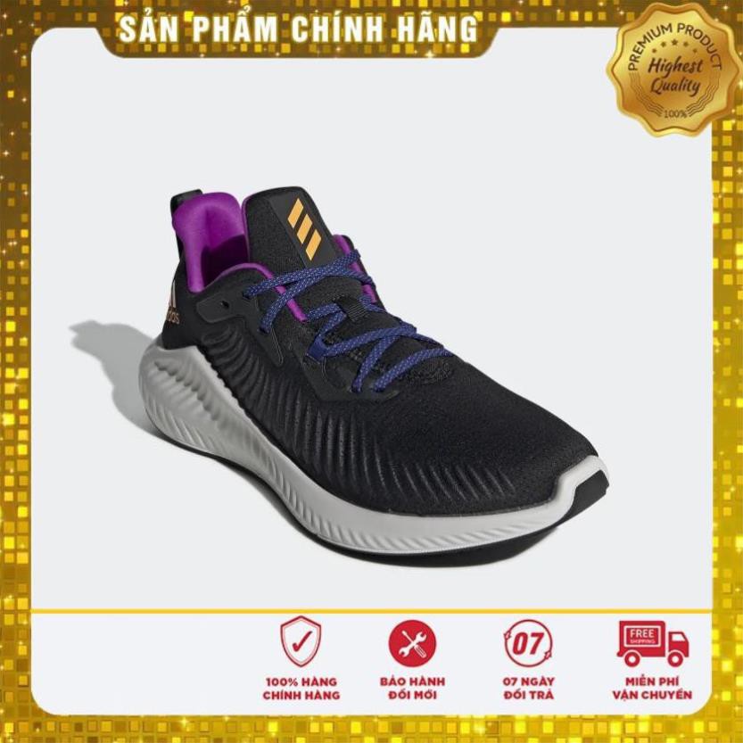 ⚡ [Chính Hãng] (100% Adidas chính hãng) Giày Adidas Alphabounce+ Run EM “Core Black/Real Gold” . 2020 new . , 2020