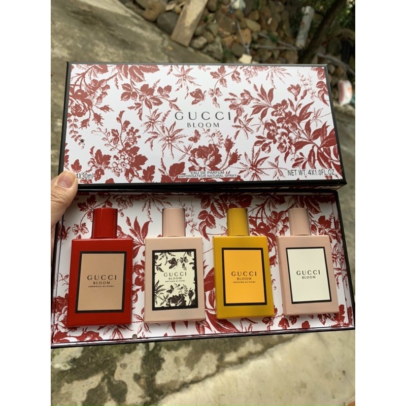 Set Bộ Nước Hoa Gucci Bloom Mini 4 Chai - 30ml/chai