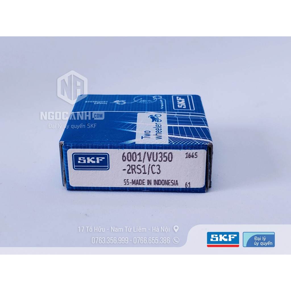 Bạc đạn xe máy SKF 6001/VU350-2RS1/C3