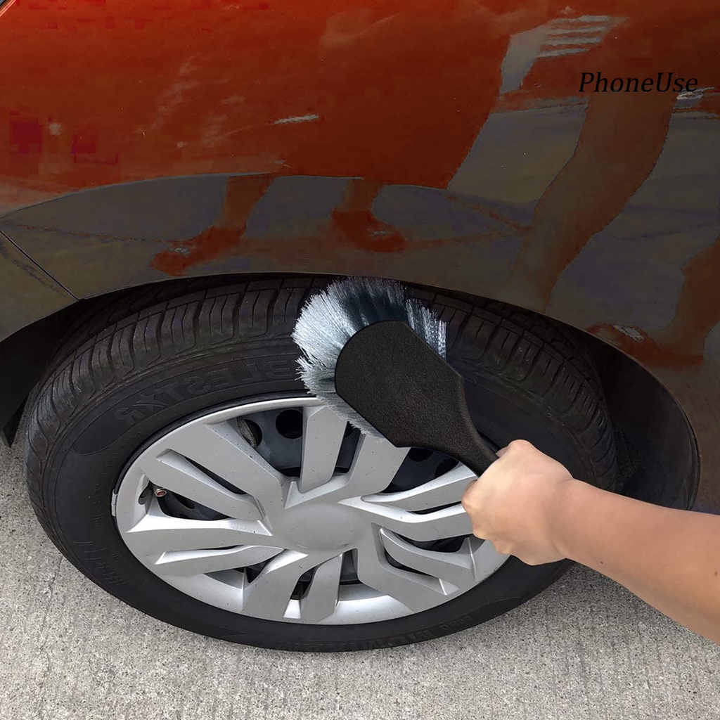 Cọ vệ sinh vành bánh xe hơi tay cầm ngắn PU- Harmless