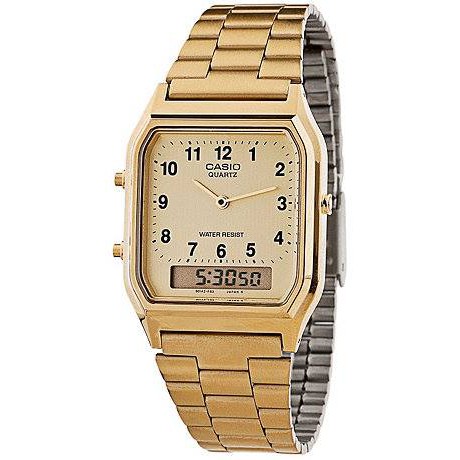 Đồng Hồ Casio Unisex - Nam - Nữ Vintage - AQ-230GA-9B