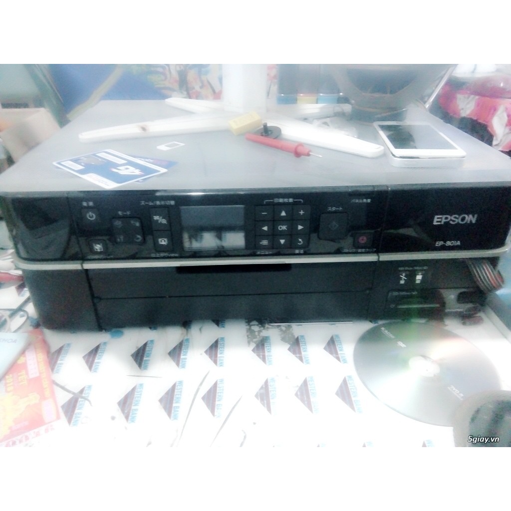 Máy in ảnh thẻ 6 màu epson 801a