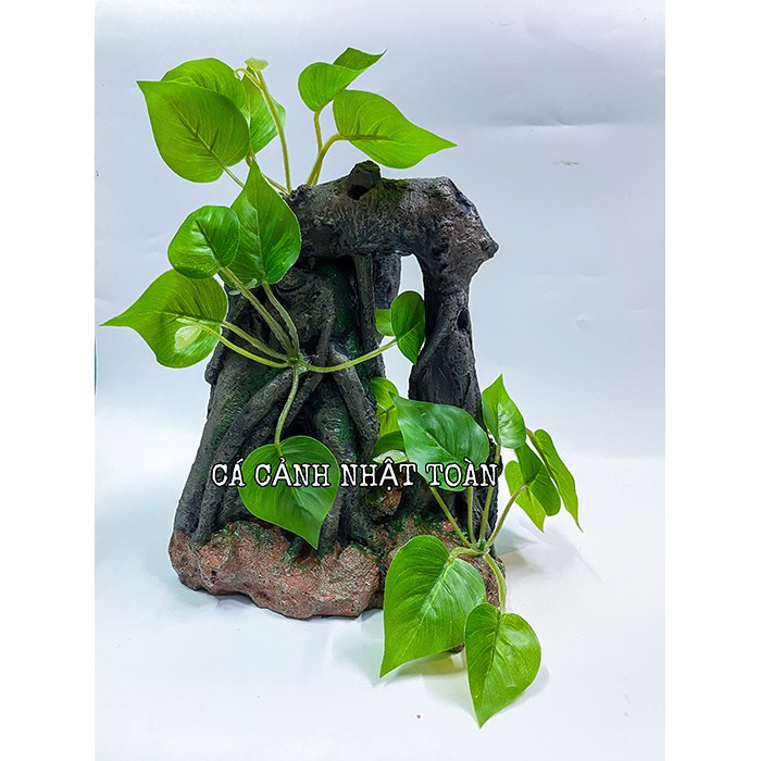 CẢNH NÚI TRANG TRÍ HỒ CÁ NON BỘ 17X11X21CM