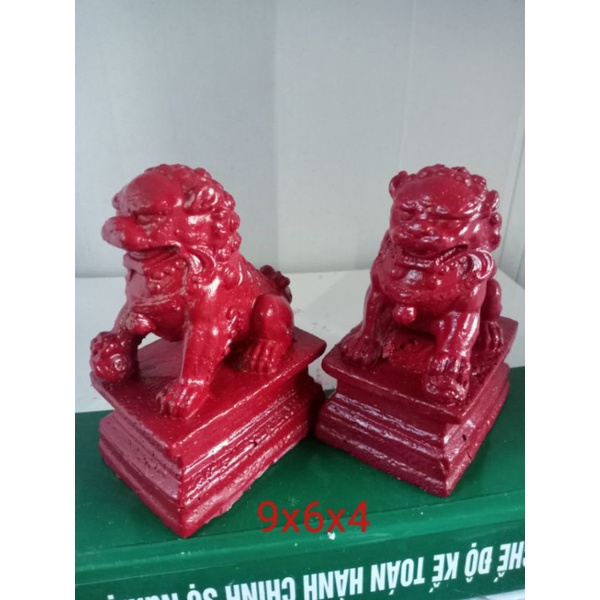 Cặp sư tử đá mini. cặp kỳ lân đủ màu sắc. tượng phong thủy trang trí tiểu cảnh bể cả. phòng khách kệ tủ tivi
