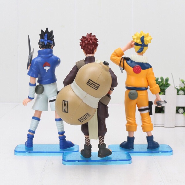 Có sẵn  Set 3 Mô Hình NARUTO + SASUKE + GAARA