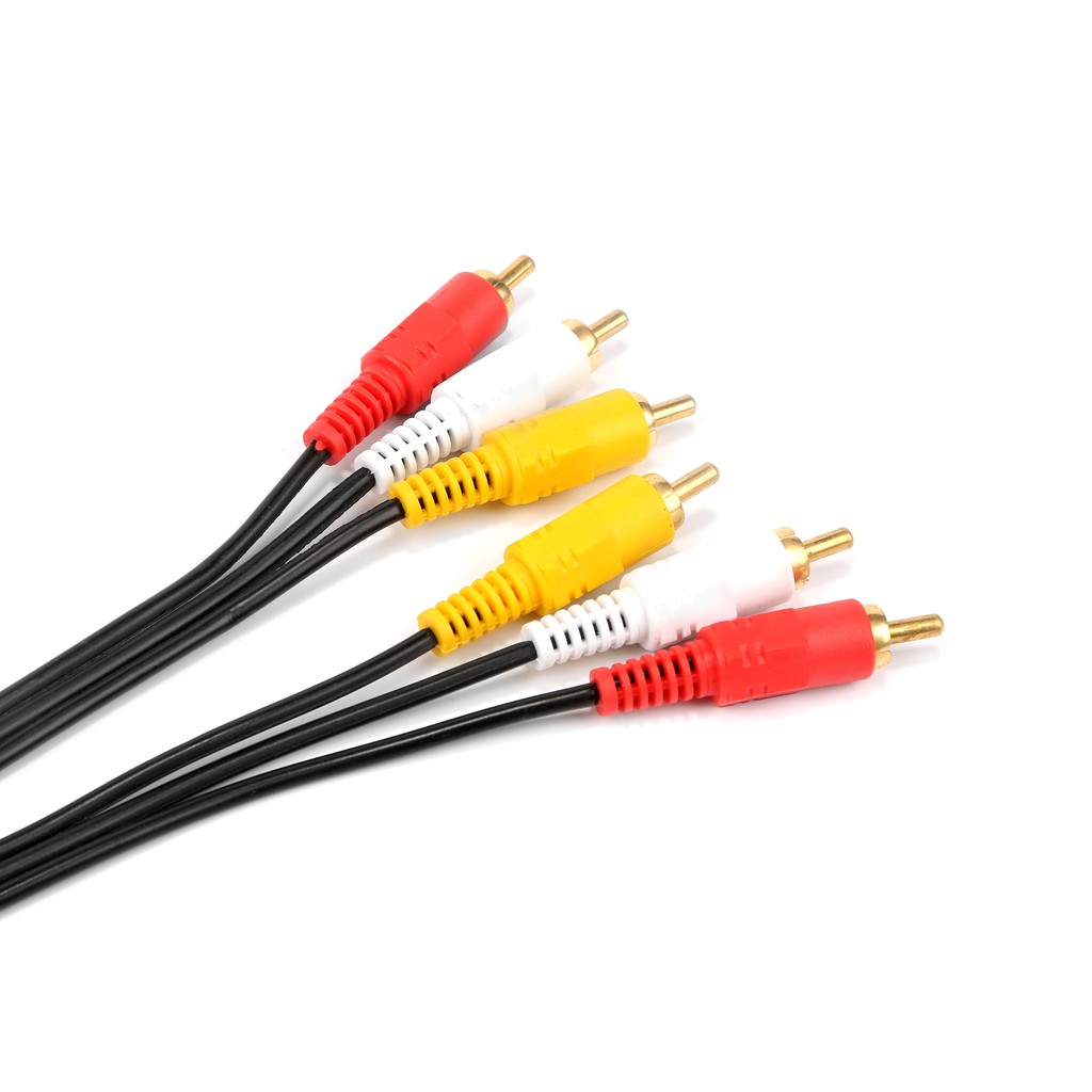 【1.5m/3m/5m/10m】Dây Cáp Âm Thanh 3 Rca Sang 3 Rca Dài Chất Lượng Cao