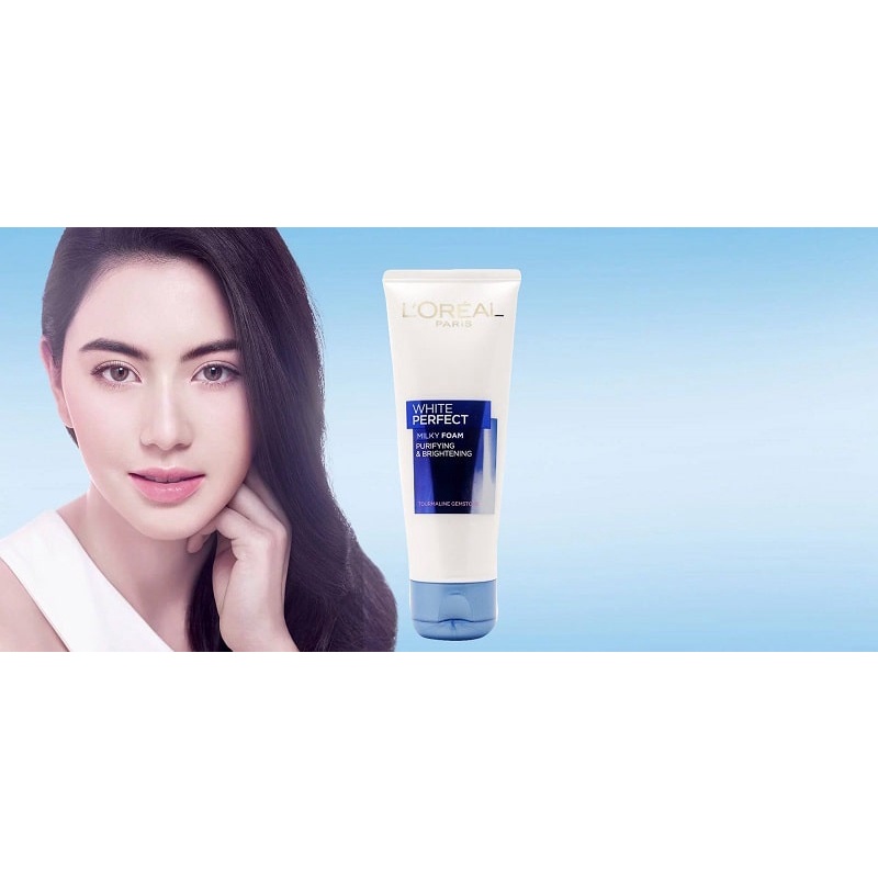 Sữa Rửa Mặt Làm Sáng Da White Perfect Milky Foam Loreal-[Coco Shop]