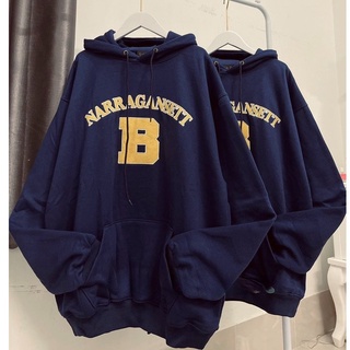 Áo Hoodie Chữ B Narra Vintage Unisex Peony_boutique 👉[ FREESHIP + HOÀN XU ] Nỉ Mũ Rộng Dày Dặn Oversize Cá Tính Nam Nữ