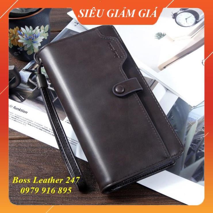 Ví Nam Cầm Tay 💖 FREESHIP 💖 Ví Nam Cầm Tay Cao Cấp, Đựng Điện Thoại, Tiền, Giấy Tờ, Card - Chất Liệu Da PU Cao Cấp | BigBuy360 - bigbuy360.vn
