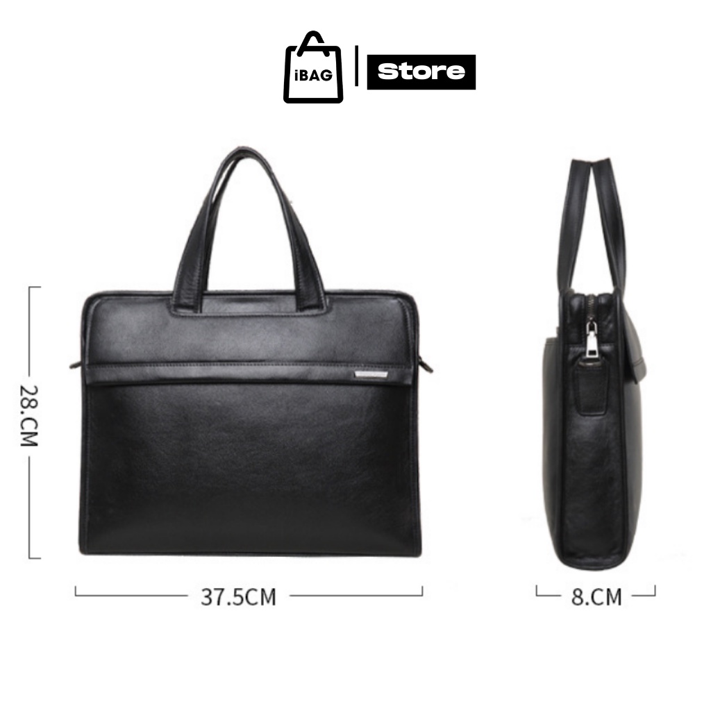 Cặp da công sở ,Chất liệu Da thật cao cấp,Đựng laptop 14inh,Chống Nước-thiết kế kiểu dáng đơn giản,lịch sự- 𝑰𝑩𝑨𝑮 | BigBuy360 - bigbuy360.vn