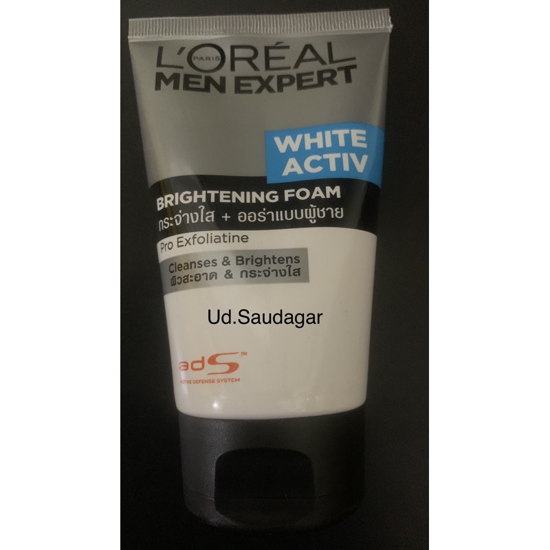 (hàng Mới Về) Sữa Rửa Mặt Tạo Bọt Làm Trắng Sáng Da Loreal 100ml Dành Cho Nam