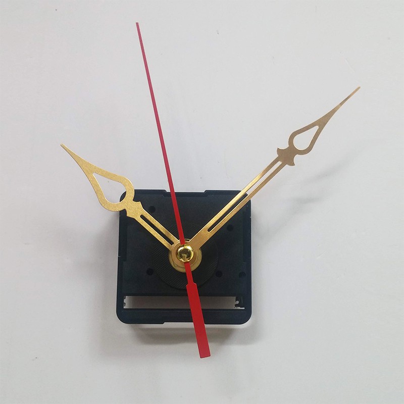 Bộ kim vàng 10cm và Máy đồng hồ treo tường Taiwan loại tốt - Kim trôi trục 5mmShop Nguyễn Tú