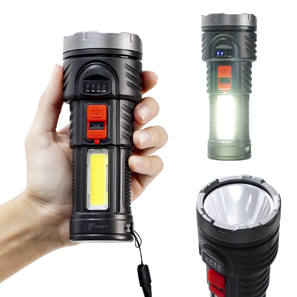 Đèn Pin LED Độ Sáng Cao Chống Thấm Nước Có Thể Sạc Lại