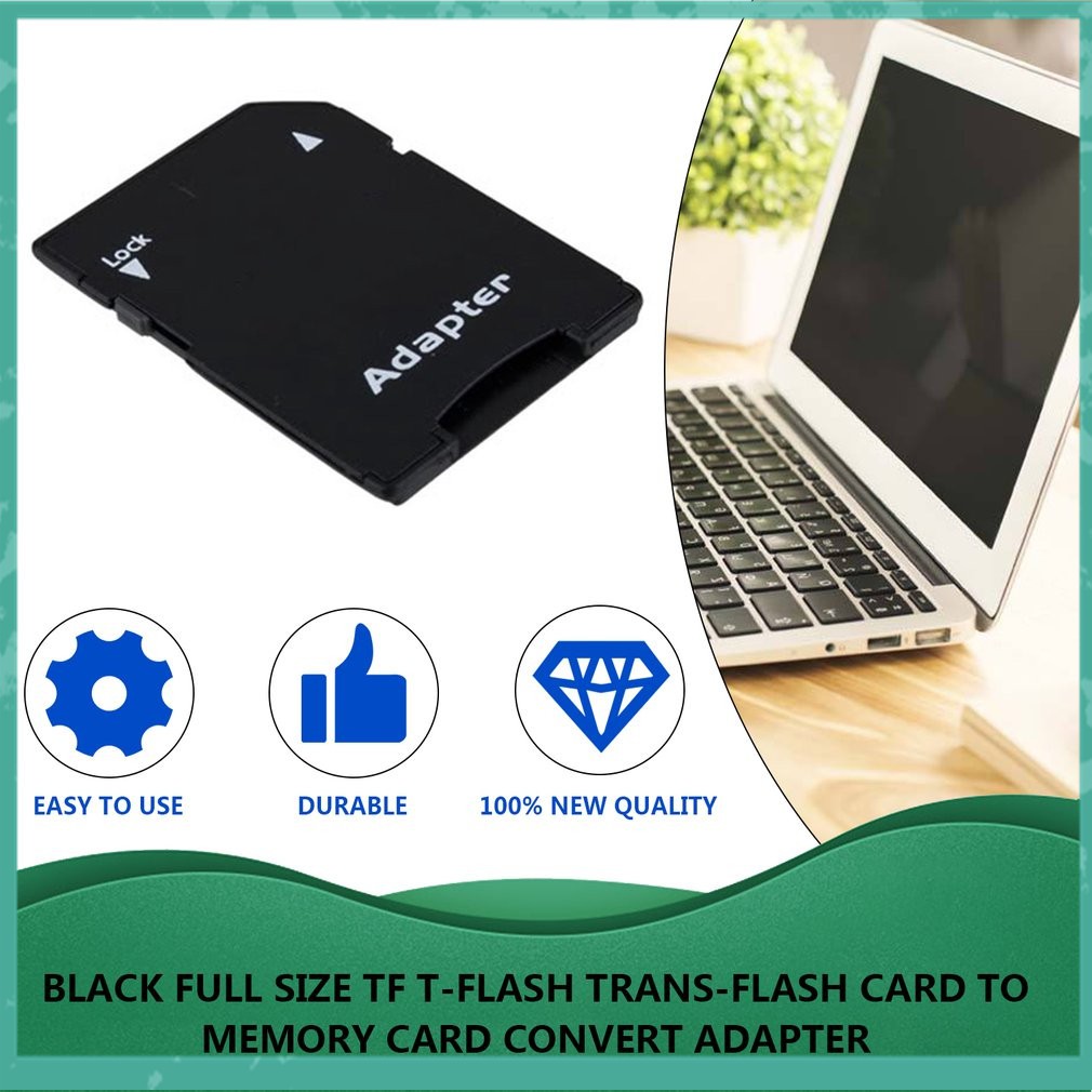 🌻🌻Thiết bị điều hợp chuyển đổi thẻ TF T-Flash Trans-flash sang thẻ nhớ màu đen