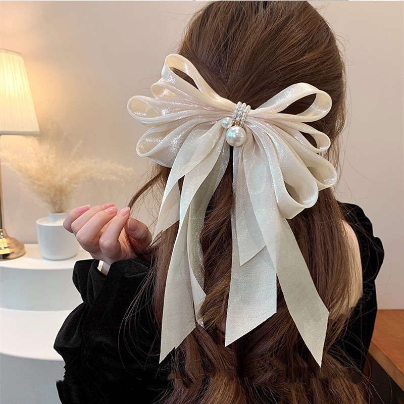 Kẹp Tóc Hình Nơ Ruy Băng Cao Cấp 2022 Cho Nữ