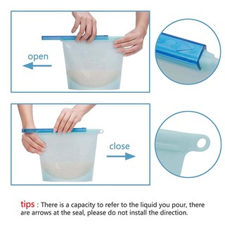 túi silicon đựng đồ ăn để tủ lạnh