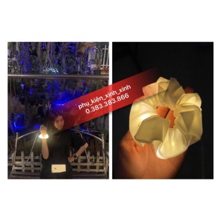 Cột tóc Scrunchies mẫu led sáng đèn