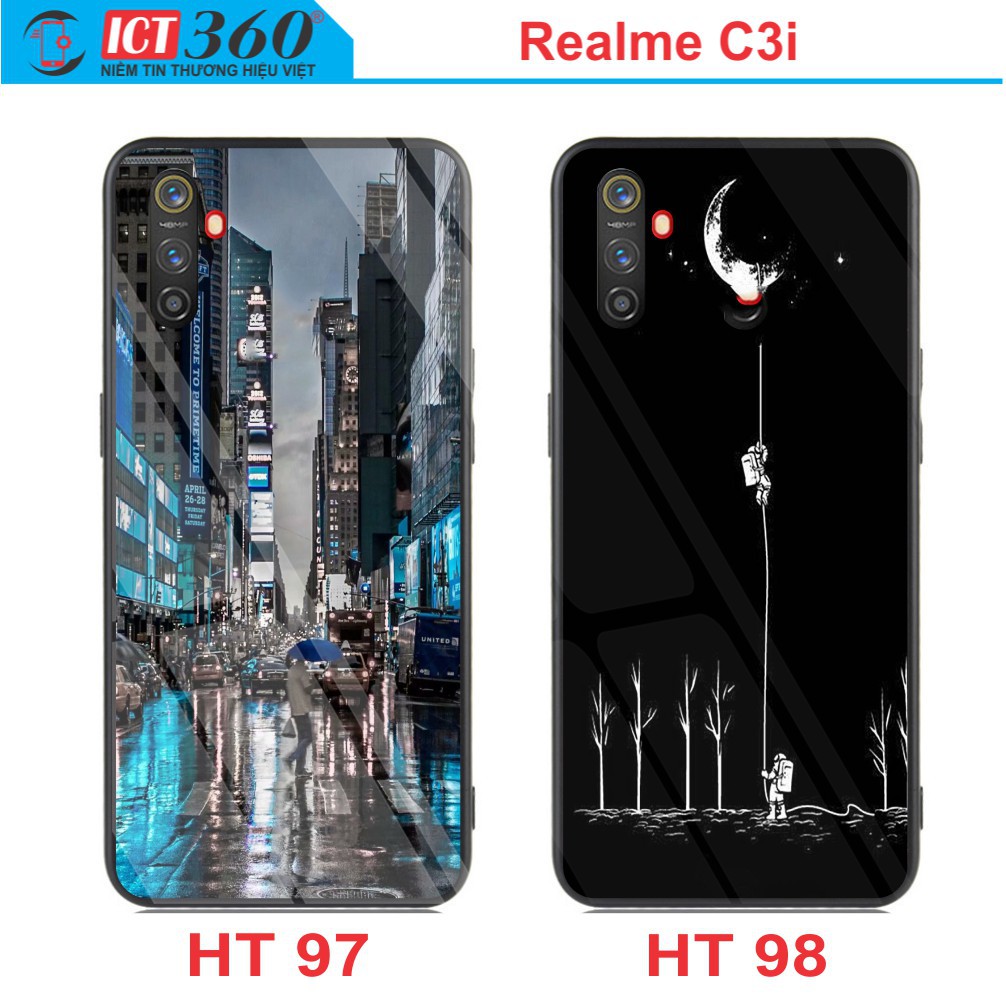 Ốp Lưng Kính Nano Realme C3i  Phủ Bóng - in theo yêu cầu