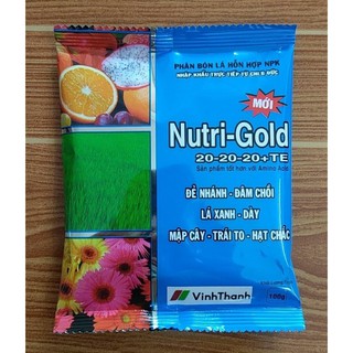 SET 5 GÓI NUTRIGOLD 20-20-20+TE PHÂN BÓN LÁ NHẬP KHẨU ĐỨC