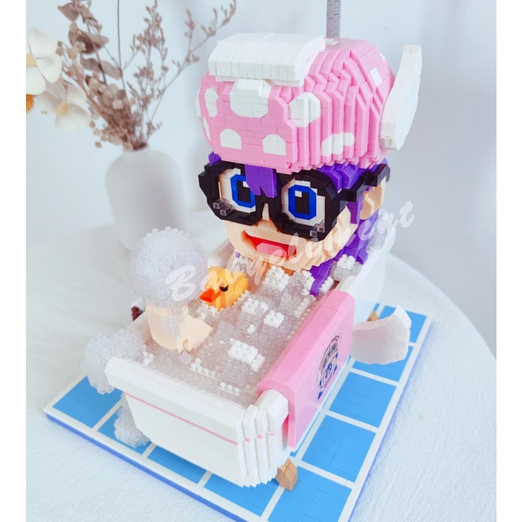 Khối Xây Dựng Nano Dr. Nwe Nano Dr. Nwe Đồ Chơi Lắp Ráp Robot Arale Micro Sáng Tạo Cho Trẻ Em