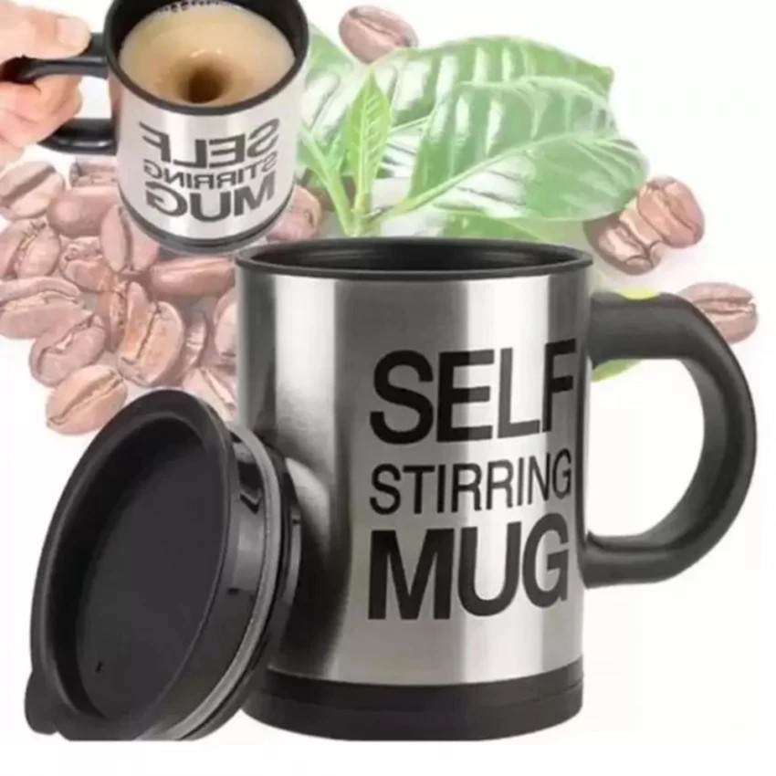 Cốc ly ca tiện dụng tự khuấy cafe thông minh tự động không cần thìa Self Mug