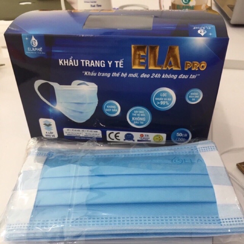 khẩu trang y tế Ela pro