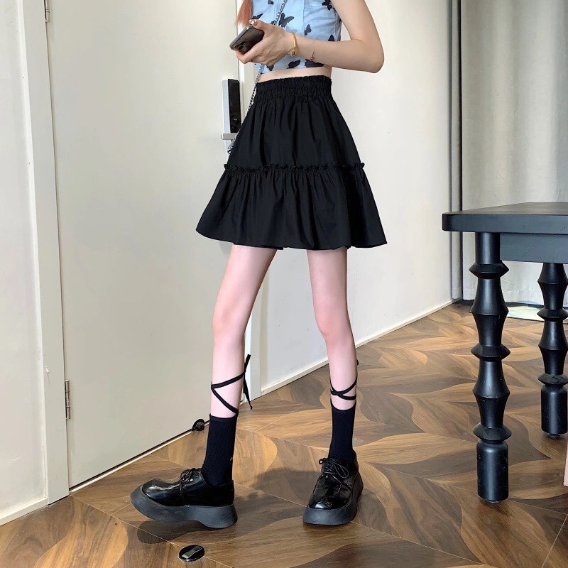 Chân váy ngắn 2 tầng ulzzang 🌺 chân váy ngắn 2 lớp vải voan cạp cao 🌺 | BigBuy360 - bigbuy360.vn