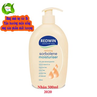 Sữa dưỡng thể REDWIN Sorbolene moisturiser Restoring With Vitamin E