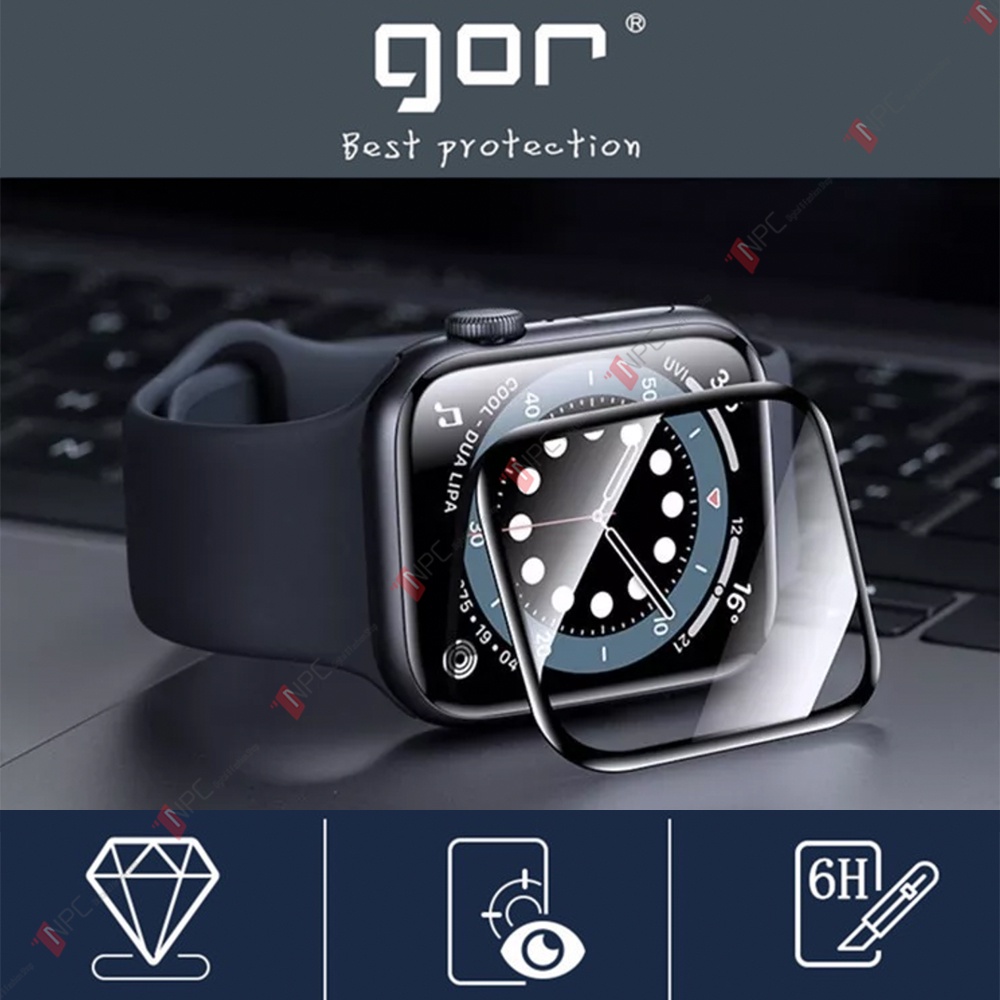 [Video hướng dẫn + Combo 2 miếng] Cường Lực AW Dẻo Viền GOR Protection 3D Series 7 SE/6/5/4 40mm 44mm 41mm 45mm