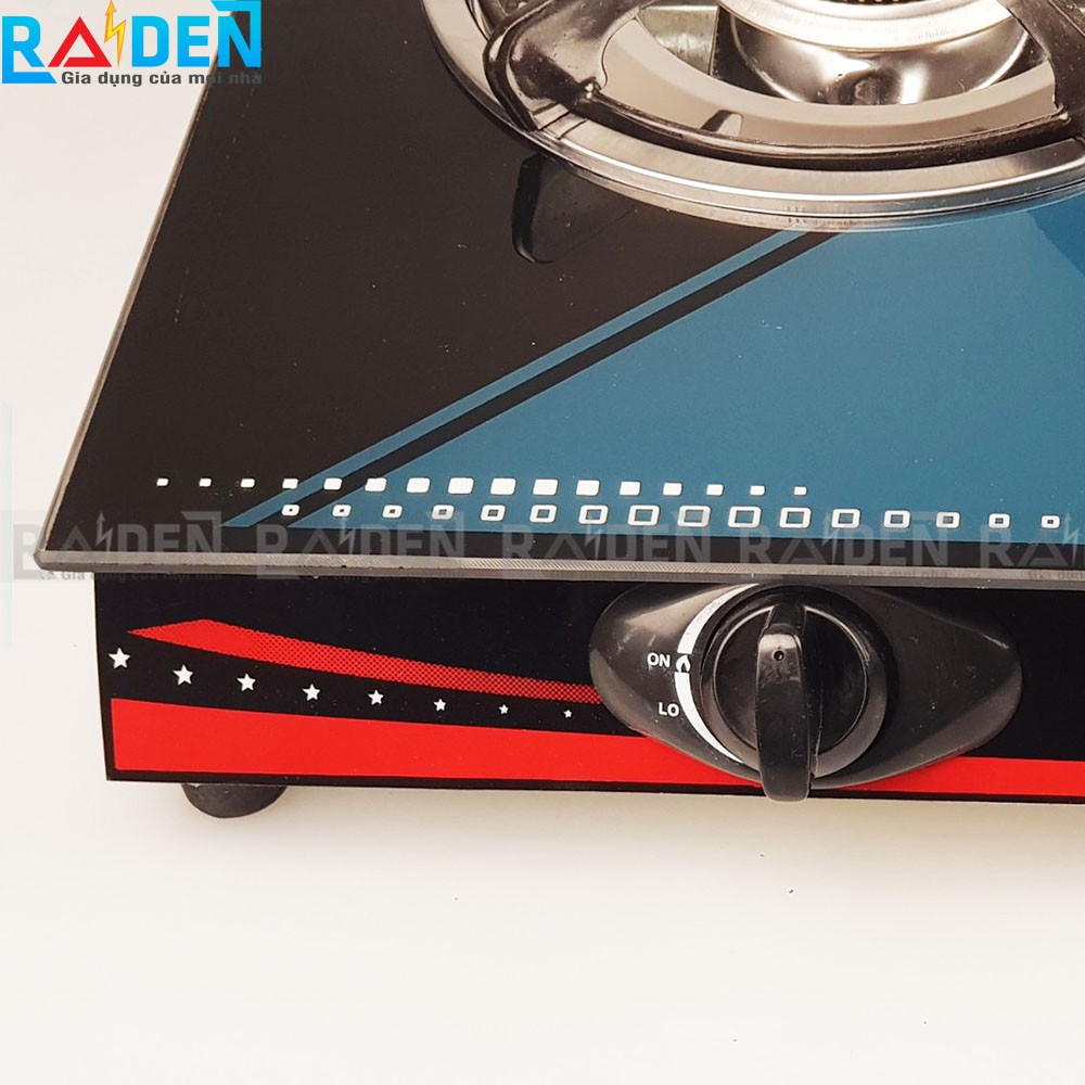 Bếp ga đôi kính cường lực Kamachi KM-213 sử dụng đầu đốt đồng
