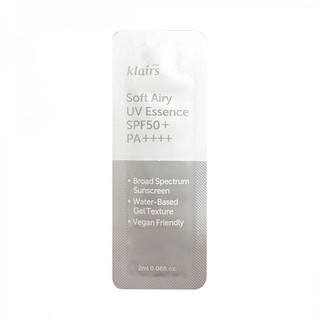 Sample Kem Chống Nắng Klairs Soft Airy UV Esence 2ml SPF50+