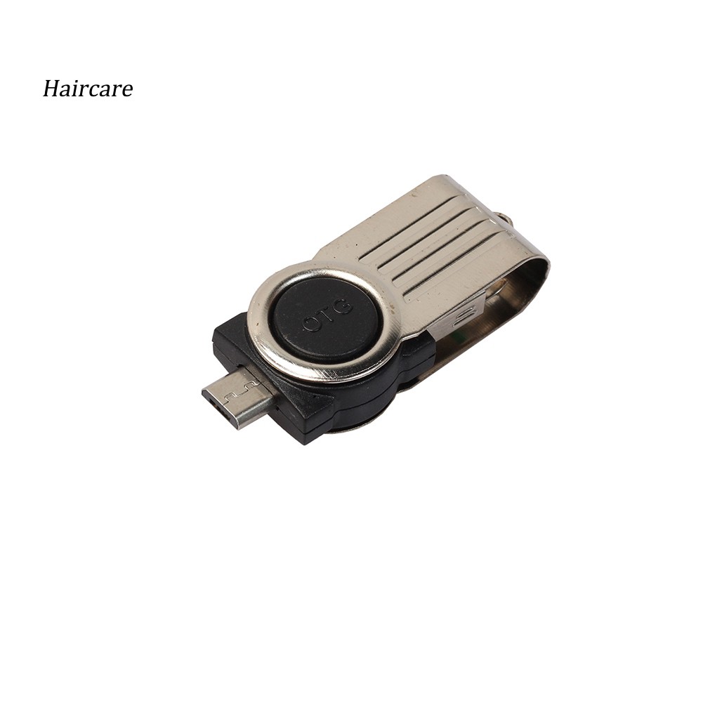 Đầu đọc thẻ nhớ OTG Micro USB SD nắp xoay tiện dụng