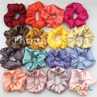 Cột tóc - Dây buộc tóc Scunchies vải lụa bóng
