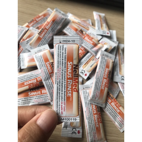 HỘP 120 GÓI MUỐI VÀNG RỬA MŨI NEILMED TRẺ EM CHÍNH HÃNG MỸ
