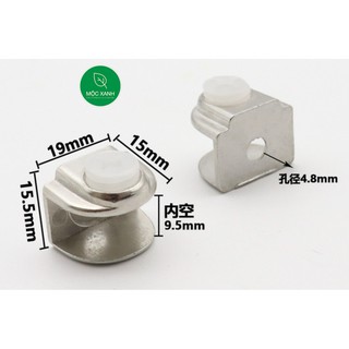 KẸP KÍNH BÁN NGUYỆT NHỎ 18X10, kẹp giữ đợt kính