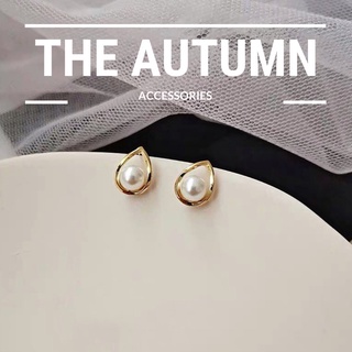 Khuyên tai mạ vàng hình giọt nước The Autumn Accessories - KT17