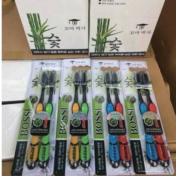 (HÀNG HIỆU) Bàn chải đánh răng than tre hoạt tính Hàn Quốc BOSSI 921 hàng loại 1 - #BANCHAIDANHRANG