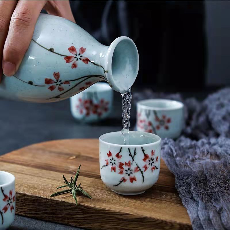 Bộ Ấm Trà Bằng Gốm Sứ Phong Cách Nhật Bản Nhật Bản Cổ Điển