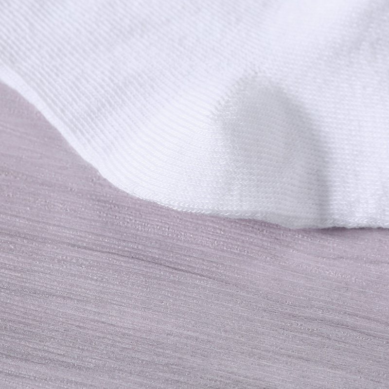Set 5 Đôi Vớ Cotton Trắng Trơn Thoáng Khí Cho Bé