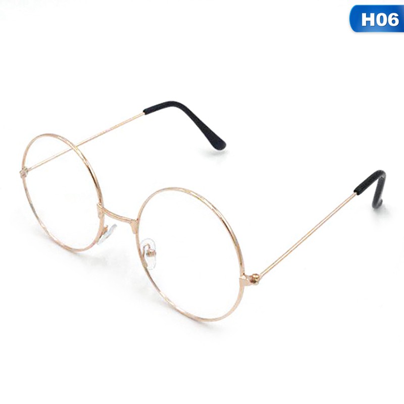 Kính gọng tròn kim loại kiểu dáng cổ điển dùng để chụp hình | BigBuy360 - bigbuy360.vn