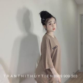 Áo thun tay lỡ mickey form rộng