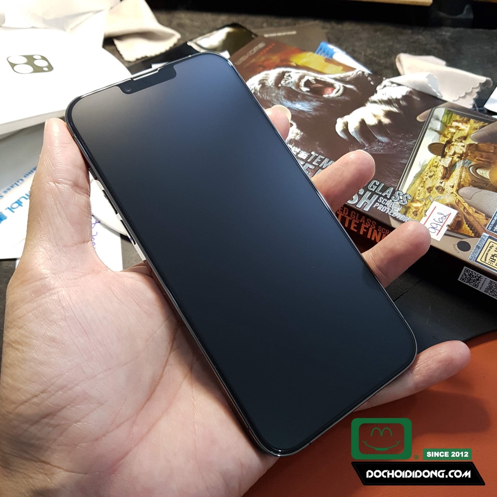 Dán Cường Lực KingKong Nhám Cho IPhone 13 Pro Max Mini
