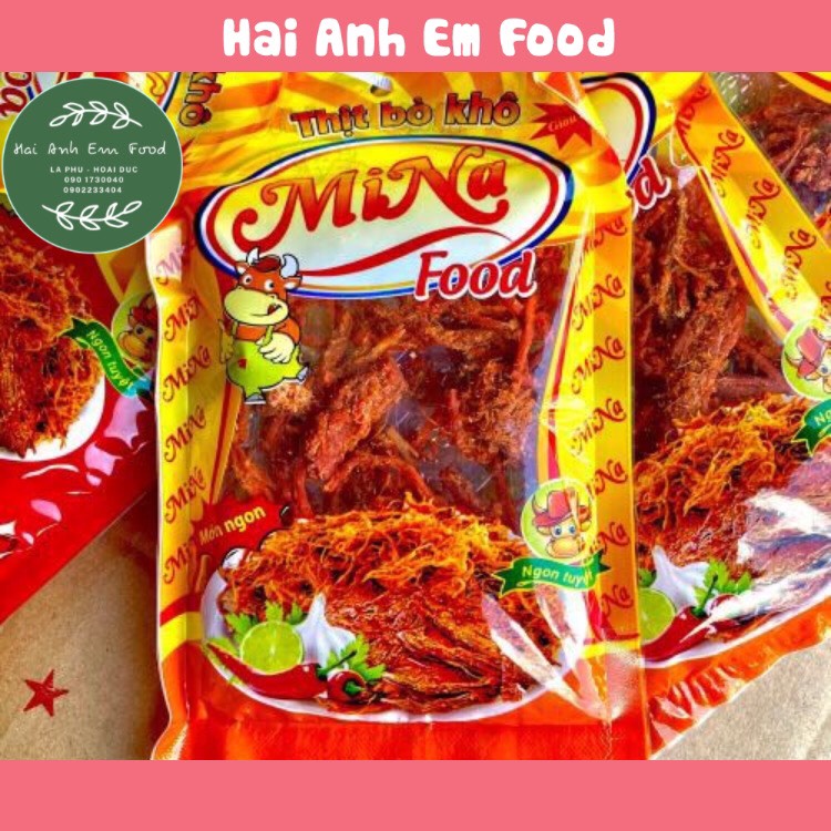 Bò Khô, Thịt Bò Khô Sợi Mina Siêu Ngon Gói 50gr | BigBuy360 - bigbuy360.vn