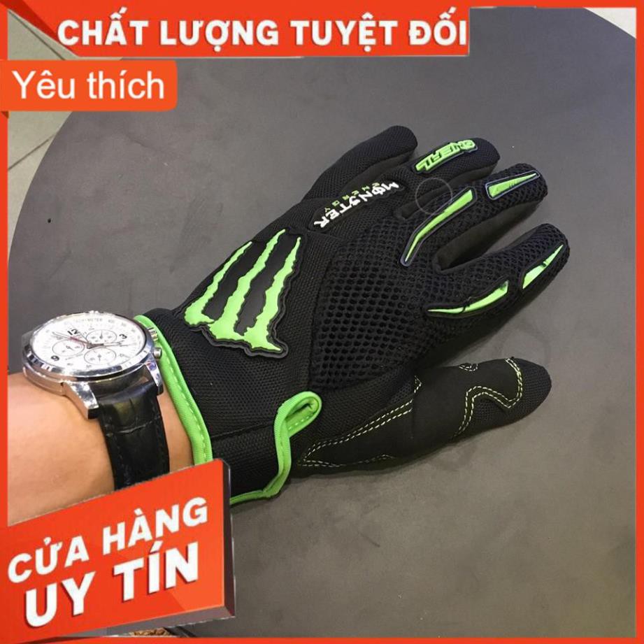 ✅ Găng tay monster energy dài ngón