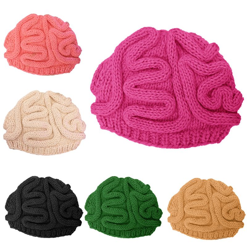 Mũ Len Beanie Màu Sắc Nhã Nhặn Dùng Để Hóa Trang Halloween